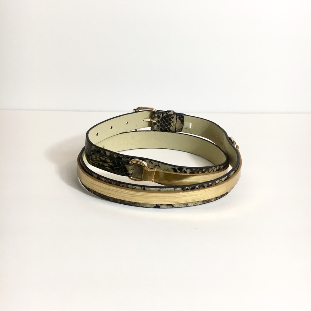 Bcbg Maxazria snake skin and gold belt - Picture 5 of 7